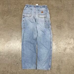 Carhartt Jean carpenter workwear pants Y2K Baggy Men's Size 38x36